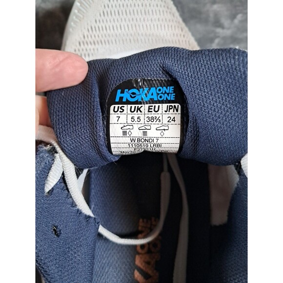 Hoka One One Bondi 7 Women’s Gray Sneakers Running Shoes Sz 7 - Picture 7 of 11